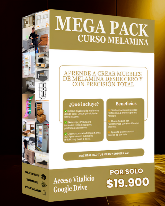 CURSO DE MUEBLES DE MELAMINA