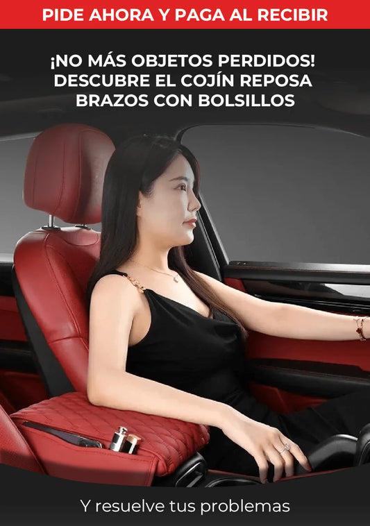 TRAVELMAX™ | COJÍN REPOSABRAZOS CON BOLSILLOS